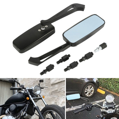 Anti-glare Square Aluminum Motorcycle Modified Rearview Mirror - Side Mirrors by buy2fix | Online Shopping UK | buy2fix