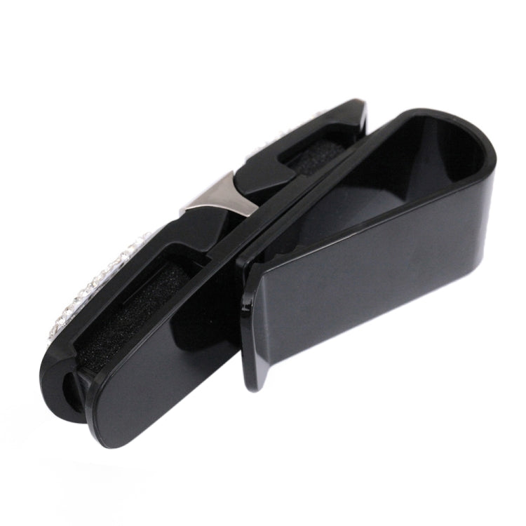 Diamond Mounted Rotating Car Glasses Clip Card Paper Holder Clips(AB Color) - Sunglasses & Glasses Clips by Dabond | Online Shopping UK | buy2fix