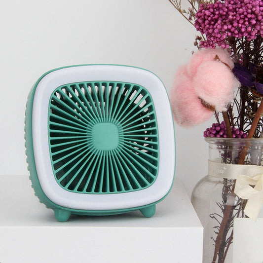 USB Rechargeable Desktop Fan Multifunctional Handheld Pocket Fan(Green) by buy2fix