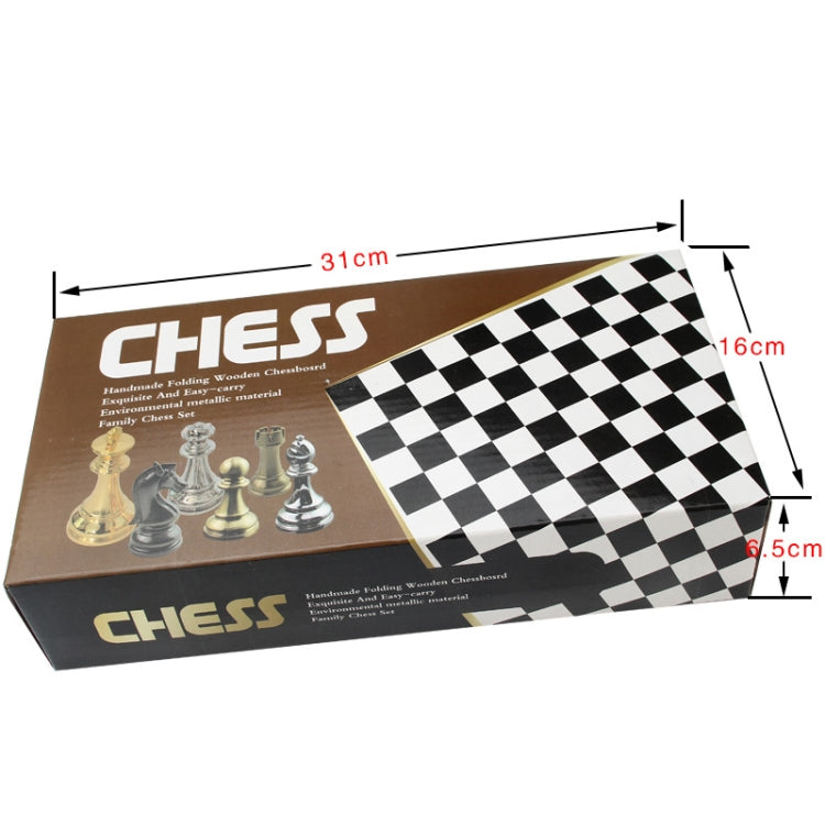 Zinc Alloy Simple European Chess Board Chess Set - DIY Developmental Toys by buy2fix | Online Shopping UK | buy2fix