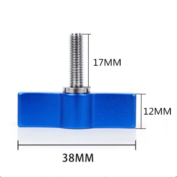 10PCS T-shaped Screw Multi-directional Adjustment Hand Screw Aluminum Alloy Handle Screw, Specification:M4(Blue) - DJI & GoPro Accessories by buy2fix | Online Shopping UK | buy2fix