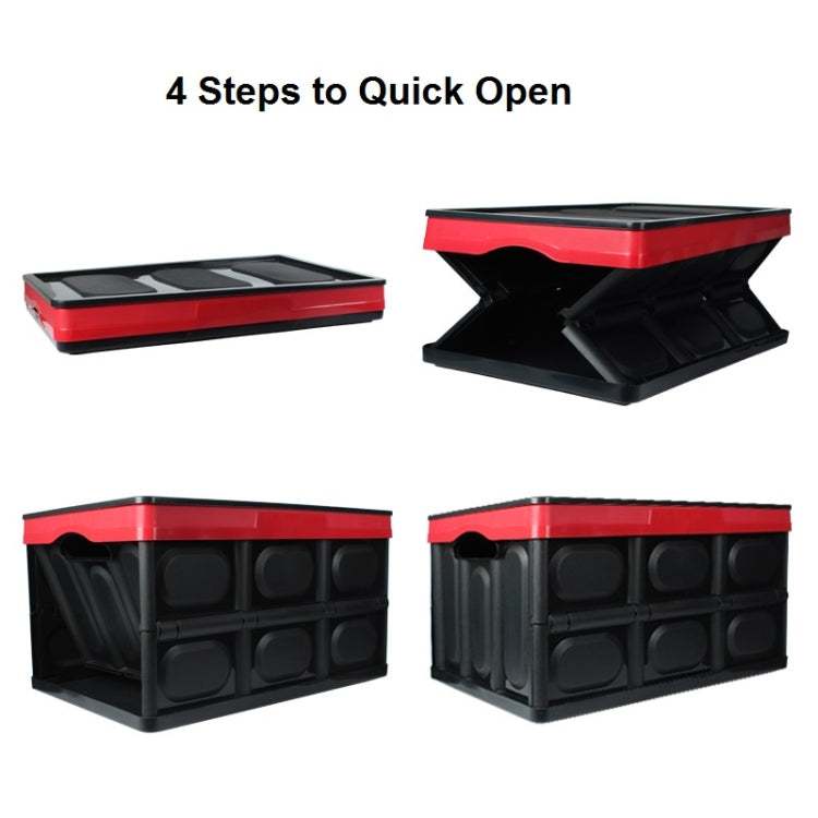 Car Trunk Storage Box Foldable Car Plastic Storage Box, Size:L(Blue) by buy2fix
