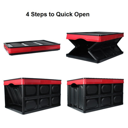 Car Trunk Storage Box Foldable Car Plastic Storage Box, Size:L(Blue) by buy2fix