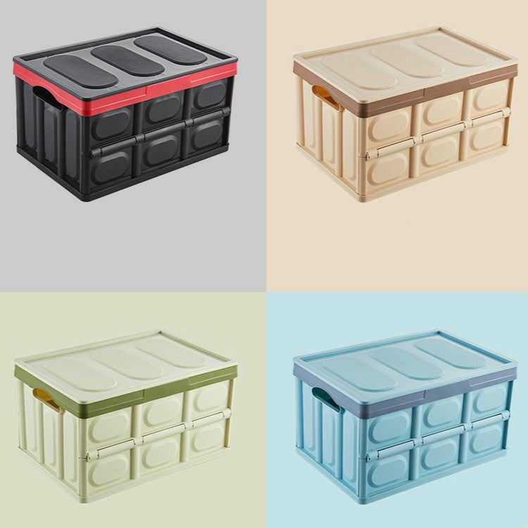 Car Trunk Storage Box Foldable Car Plastic Storage Box, Size:L(Green) by buy2fix