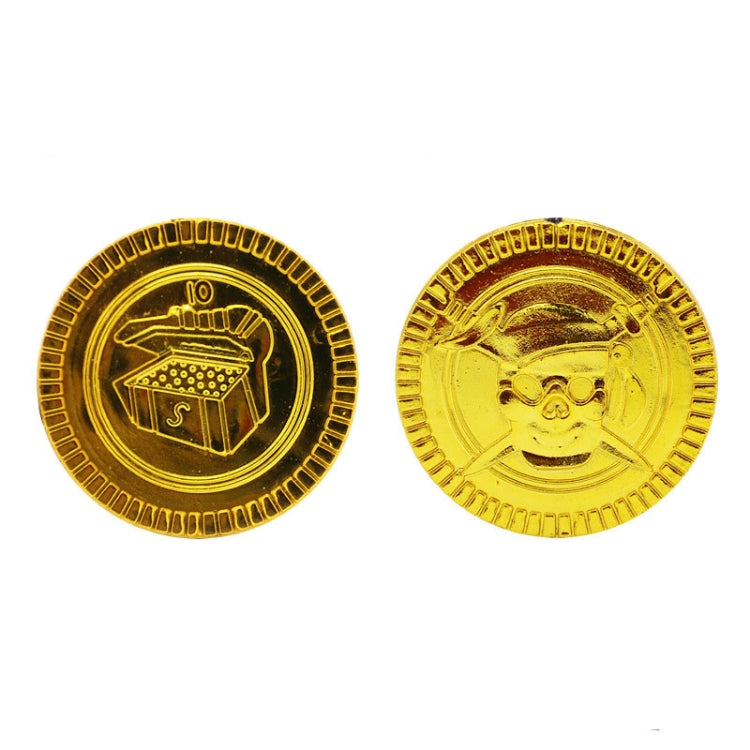 Children Pirate Treasure Toys Treasure Hunting Game Props Pirate gold Coin silver Coin copper  Coin toys(Gold) - Others by buy2fix | Online Shopping UK | buy2fix