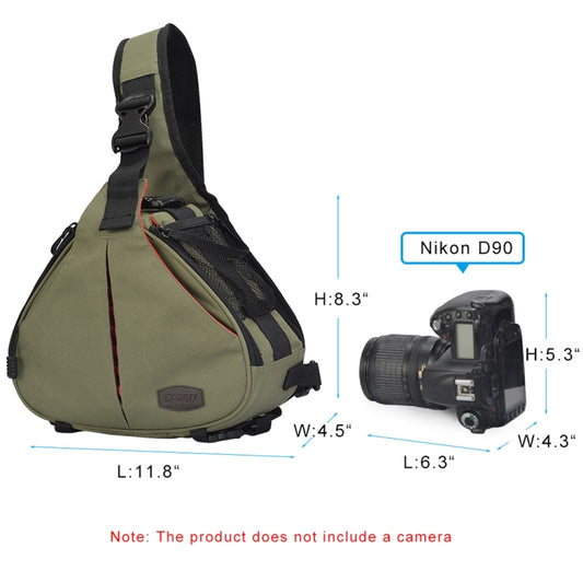 CADeN K1 DSLR Camera Shoulder Waterproof Bag with Rain Cover(Army Green) by CADeN