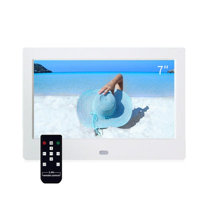 DPF-706-2.4G 7 inch Digital Photo Frame LED Wall Mounted Advertising Machine, Plug:US Plug(White) - Consumer Electronics by buy2fix | Online Shopping UK | buy2fix