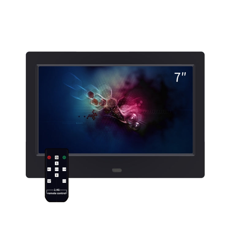 DPF-706-2.4G 7 inch Digital Photo Frame LED Wall Mounted Advertising Machine, Plug:AU Plug(Black) by buy2fix