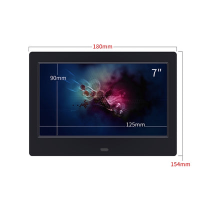 DPF-706-2.4G 7 inch Digital Photo Frame LED Wall Mounted Advertising Machine, Plug:AU Plug(Black) by buy2fix