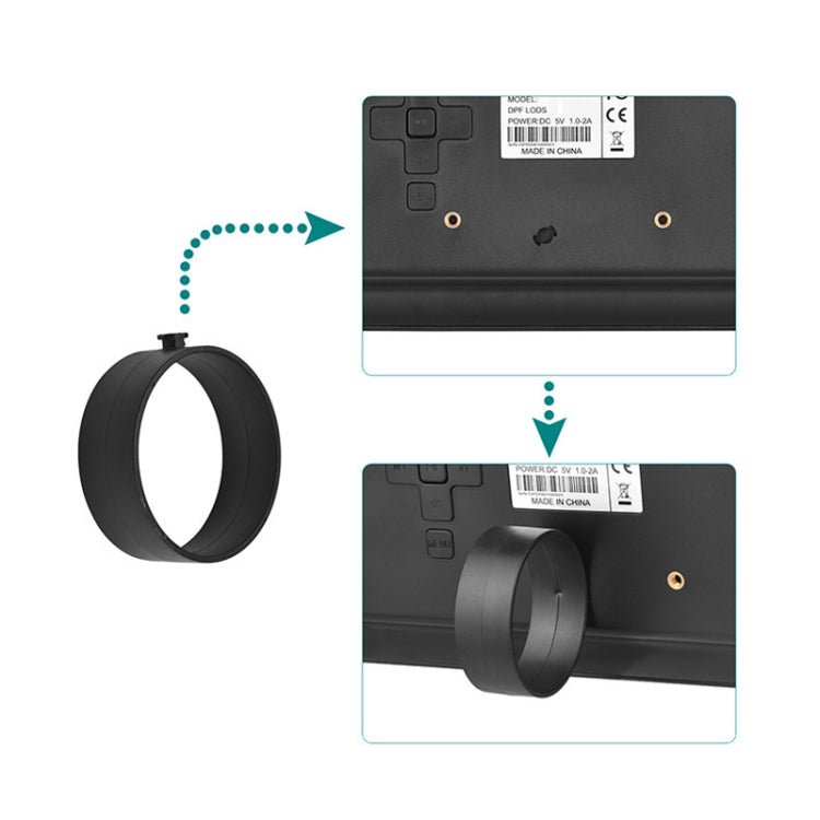 DPF-706-2.4G 7 inch Digital Photo Frame LED Wall Mounted Advertising Machine, Plug:AU Plug(Black) by buy2fix