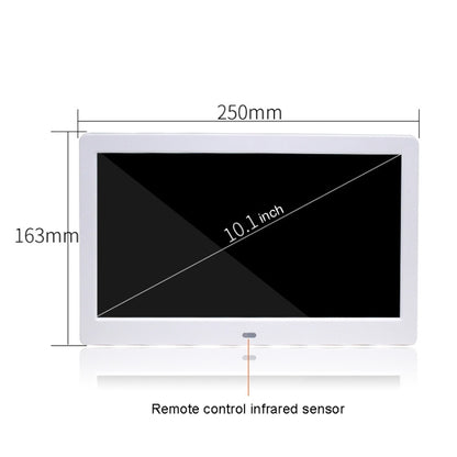 DPF-106 10.1 inch Digital Photo Frame LED Video Advertising Machine, Plug:AU Plug(White) - Consumer Electronics by buy2fix | Online Shopping UK | buy2fix