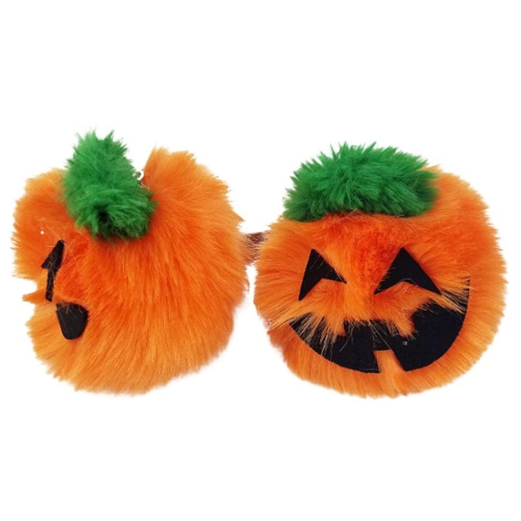 3 PCS Pumpkin Plush Keychains Fashion Car Halloween Key Chain Party Gift(Orange) by buy2fix