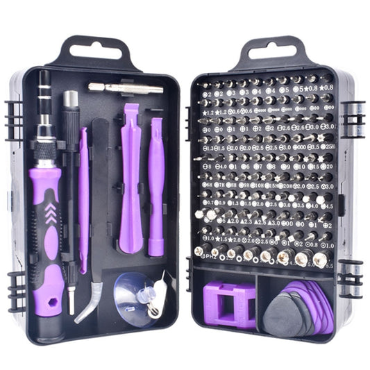 110 in 1 Magnetic Plum Screwdriver Mobile Phone Disassembly Repair Tool(Purple) by buy2fix