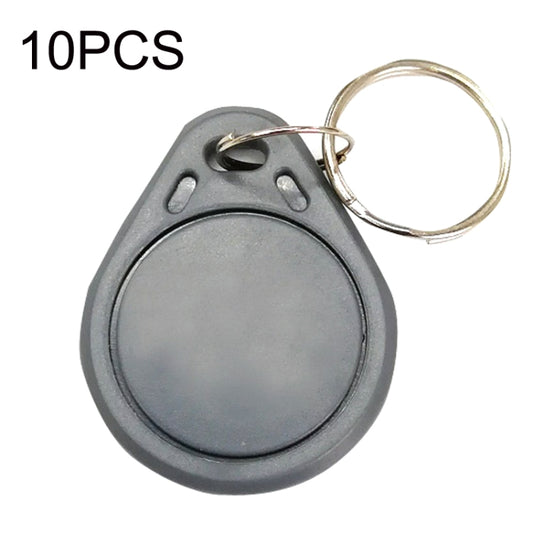 10PCS IC Access Control Card Entree Control M1 Compatibel Fudan Rfid 13.56Mhz Keyfob Sleutelhanger Tag Sleutelhanger(Gray) - Security by buy2fix | Online Shopping UK | buy2fix