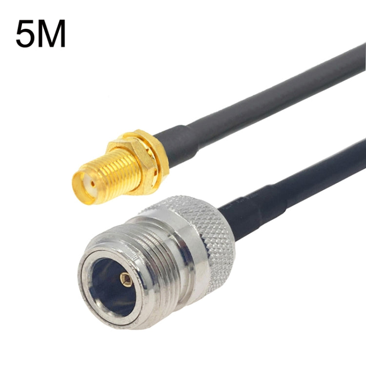 SMA Female to N Female RG58 Coaxial Adapter Cable, Cable Length:5m - Connectors by buy2fix | Online Shopping UK | buy2fix