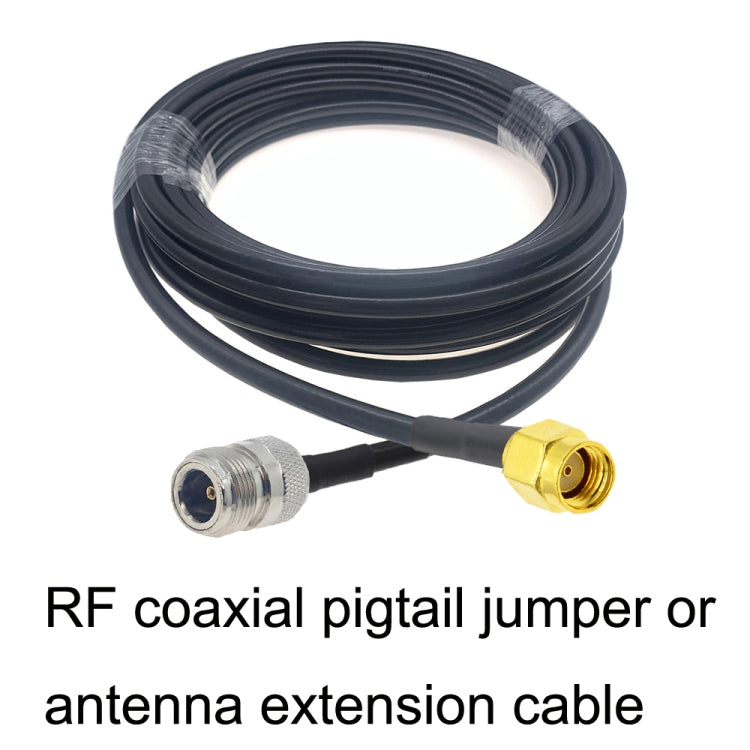 RP-SMA Male to N Female RG58 Coaxial Adapter Cable, Cable Length:3m by buy2fix