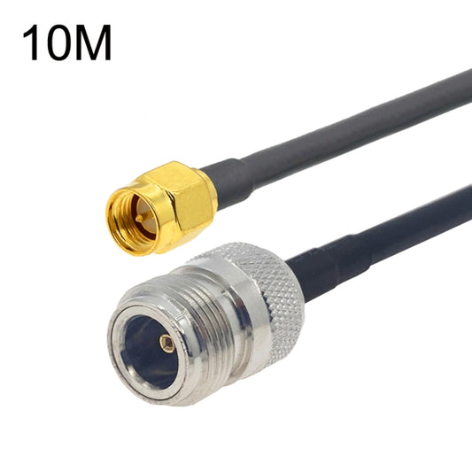 SMA Male to N Female RG58 Coaxial Adapter Cable, Cable Length:10m - Connectors by buy2fix | Online Shopping UK | buy2fix