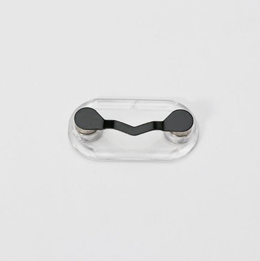 Magnetic Glasses Holder Magnetic Brooch Number Plate Headset Glasses Clip(Black) by buy2fix