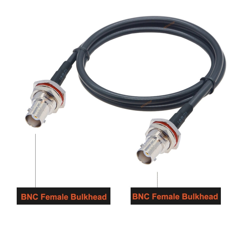 BNC Female To BNC Female RG58 Coaxial Adapter Cable, Cable Length:1.5m - Connectors by buy2fix | Online Shopping UK | buy2fix