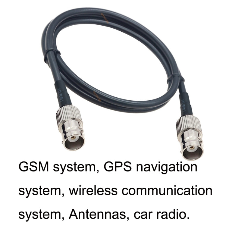 BNC Female To BNC Female RG58 Coaxial Adapter Cable, Cable Length:1.5m - Connectors by buy2fix | Online Shopping UK | buy2fix