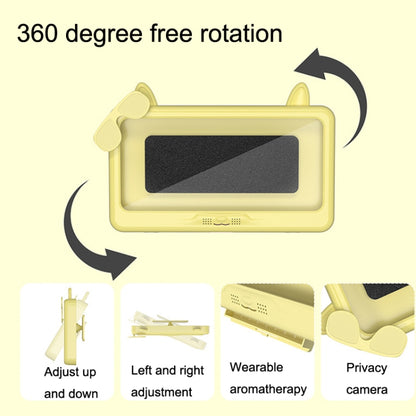 Bathroom Waterproof Mobile Phone Holder Bathing Watch TV Removable Touch Screen Phone Case(Yellow) - Hand-Sticking Bracket by buy2fix | Online Shopping UK | buy2fix