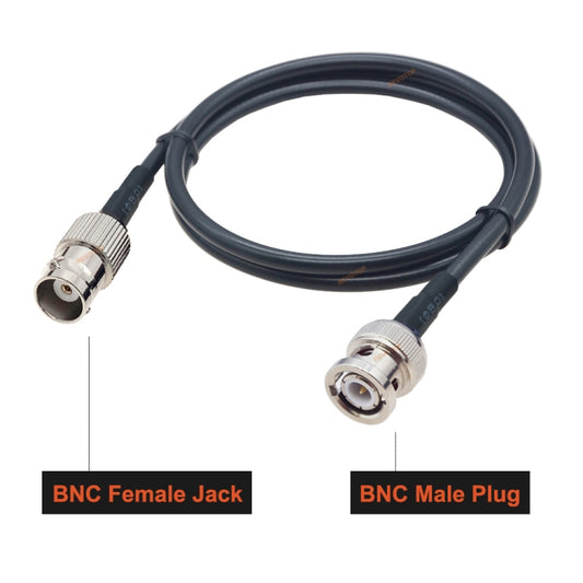 BNC Female To BNC Male RG58 Coaxial Adapter Cable, Cable Length:10m by buy2fix