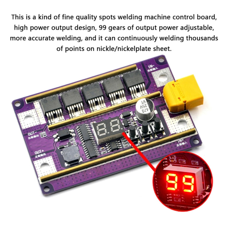 Lead-Acid Battery Version 12V Digital Display DIY Battery Spot Welding Machine Pen Control, Style:Main Board - Home & Garden by buy2fix | Online Shopping UK | buy2fix