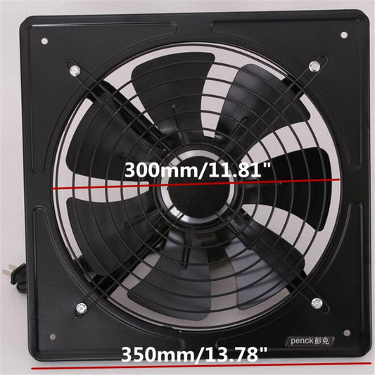 220V Exhaust Fan High Speed Air Extractor Window Ventilation Fan for Kitchen Ventilator Axial Industrial Wall Fan 12 inch by buy2fix