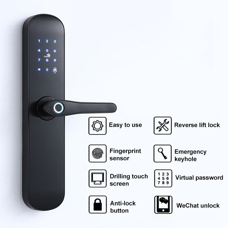 S011M Multi-functional Automatic Fingerprint Lock Hotel Apartment Intelligent Electronic Swipe Password Lock - Security by buy2fix | Online Shopping UK | buy2fix