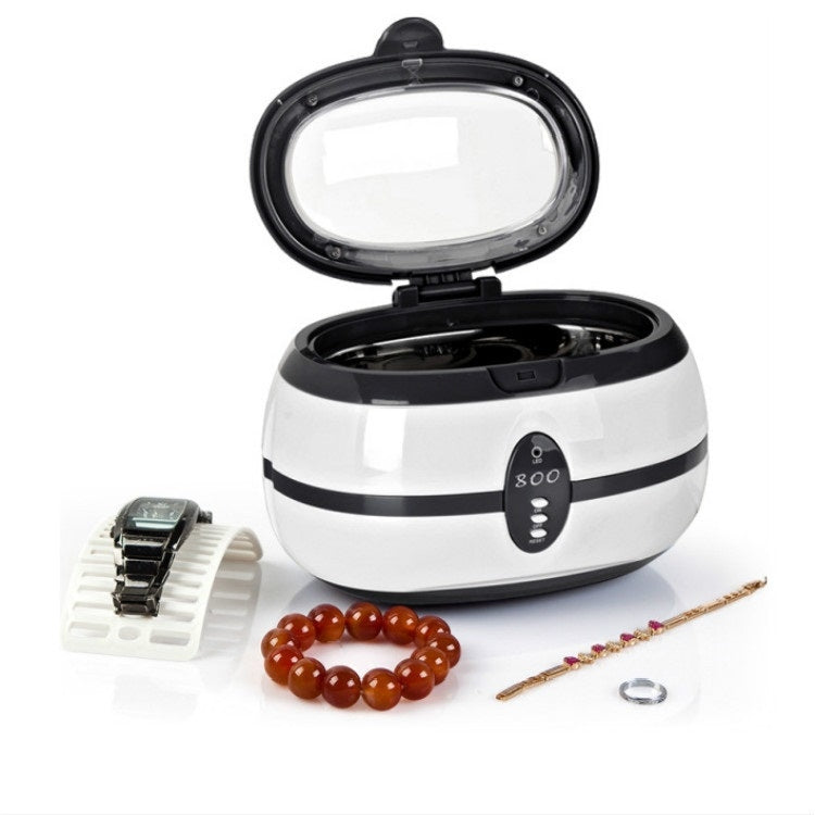 VGT-800 600ml Low Noise Vacuum Cleaner Ultrasonic Cleaner with SUS304 Tank for Home Jewelry Eyeglass Watch, Specification:EU Plug - Home & Garden by buy2fix | Online Shopping UK | buy2fix