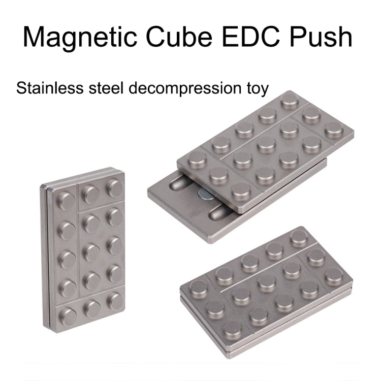 FS01 Stainless Steel Metal Magnetic Push Card Decompression Toy Fingertip Gyro, Style:D Model - Fidget Cube by buy2fix | Online Shopping UK | buy2fix