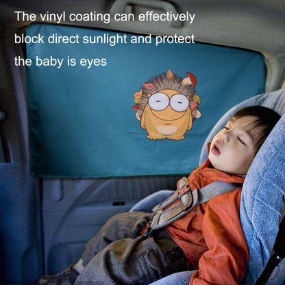 1 Pair Car Window Magnet Sunshade Curtain Heat Insulation Sun Block(Hedgehog) - In Car by buy2fix | Online Shopping UK | buy2fix