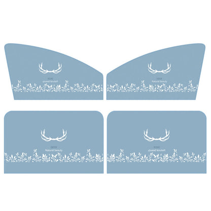 4 PCS / Set Car Window Magnet Sunshade Curtain Heat Insulation Sun Block(Antlers) - In Car by buy2fix | Online Shopping UK | buy2fix