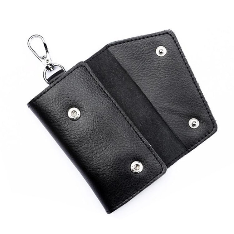 Multifunctional Litchi Texture Leather Keychain Bag Car Key Bag(Coffee) - Car Key Cases by buy2fix | Online Shopping UK | buy2fix