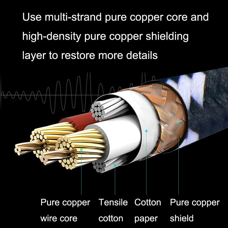 0.5m 2 Elbow Head 6.35mm Guitar Cable Oxygen-Free Copper Core TS Large Two-core Cable -  by buy2fix | Online Shopping UK | buy2fix