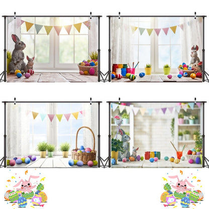 2.1m x 1.5m Easter Bunny Children Birthday Party Cartoon Photography Background Cloth(W-115) - Camera Accessories by buy2fix | Online Shopping UK | buy2fix