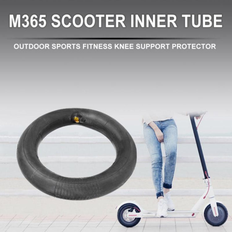 2 PCS For Xiaomi Mijia M365 Electric Scooter 8.5 inch Rubber Padded Tire Inner Tube with Valve Cover(Black) - Outdoor & Sports by buy2fix | Online Shopping UK | buy2fix