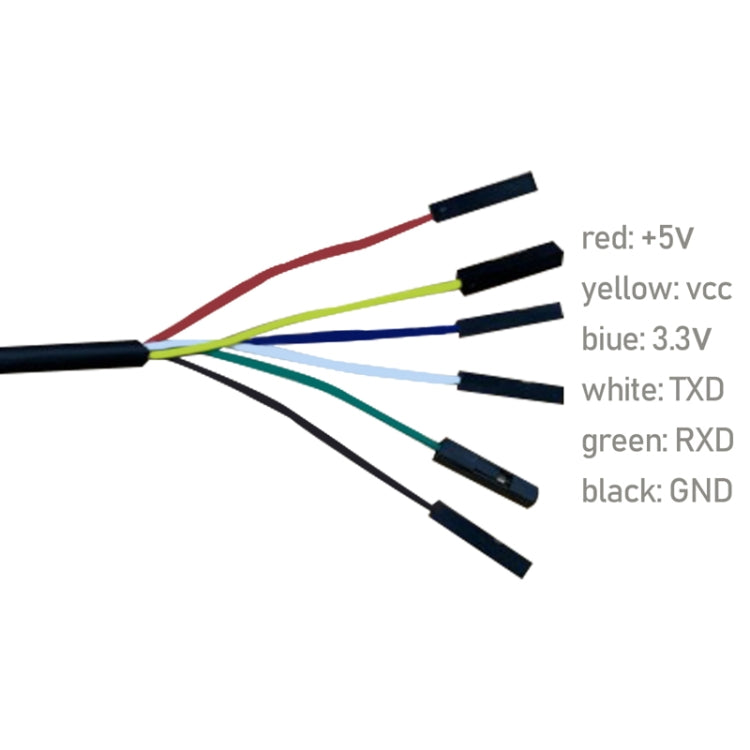 Pcsensor USB to TTL Level Serial Cable Short Circuit Proof With Indicator Light(Black) - USB Cable by Pcsensor | Online Shopping UK | buy2fix