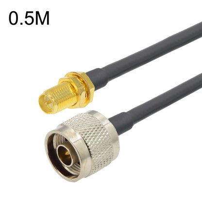 RP-SMA Female To N Male RG58 Coaxial Adapter Cable, Cable Length:0.5m - Connectors by buy2fix | Online Shopping UK | buy2fix