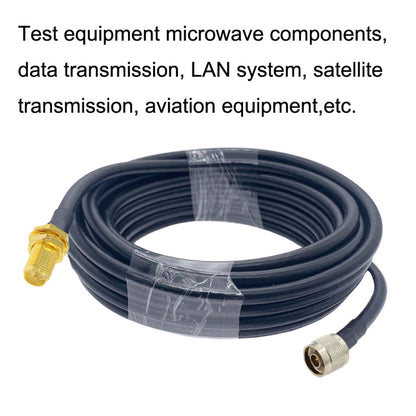 RP-SMA Female To N Male RG58 Coaxial Adapter Cable, Cable Length:3m - Connectors by buy2fix | Online Shopping UK | buy2fix