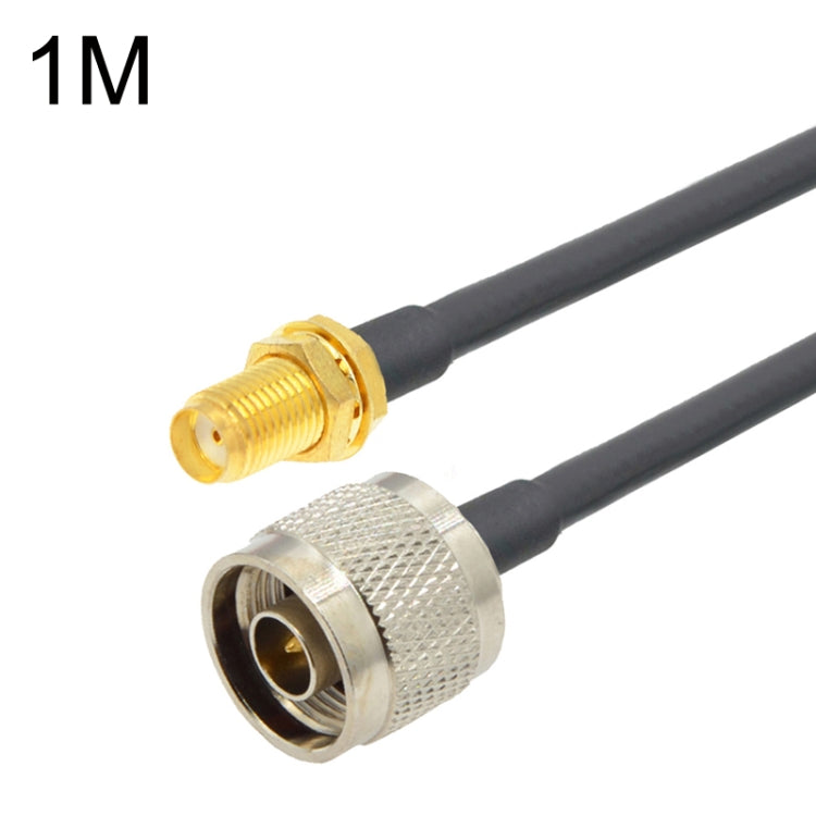 SMA Female To N Male RG58 Coaxial Adapter Cable, Cable Length:1m - Connectors by buy2fix | Online Shopping UK | buy2fix