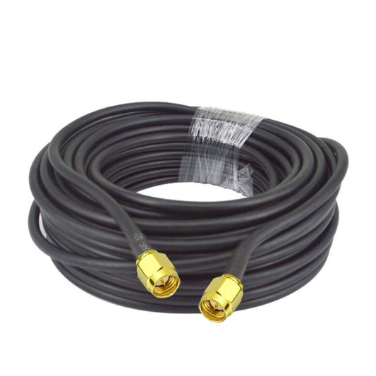 SMA Male To SMA Male RG58 Coaxial Adapter Cable, Cable Length:5m by buy2fix