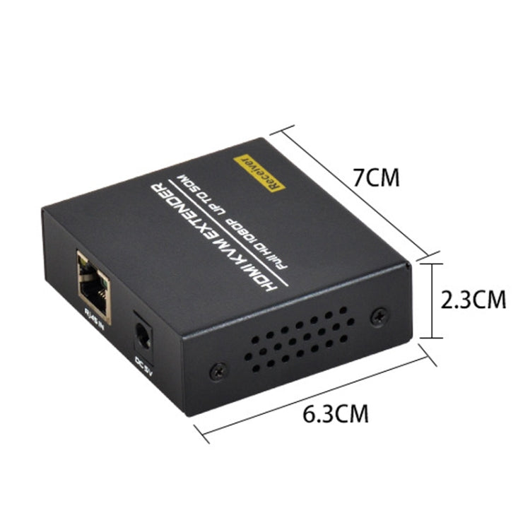 FJGEAR FJ-HKV50 HDMI+USB To KVM 1080P IP 50M Extender, Plug Type:EU Plug - Converter by FJGEAR | Online Shopping UK | buy2fix