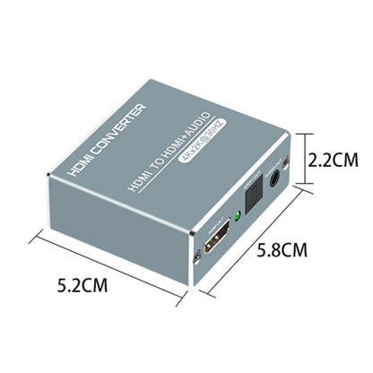 FJGEAR FJ-HDV01 HDMI HD 4K 30HZ Fiber Audio Separator, Plug Type:US Plug - Splitter by FJGEAR | Online Shopping UK | buy2fix