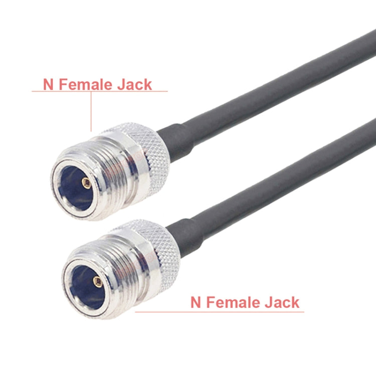 N Female To N Female RG58 Coaxial Adapter Cable, Cable Length:0.5m - Connectors by buy2fix | Online Shopping UK | buy2fix