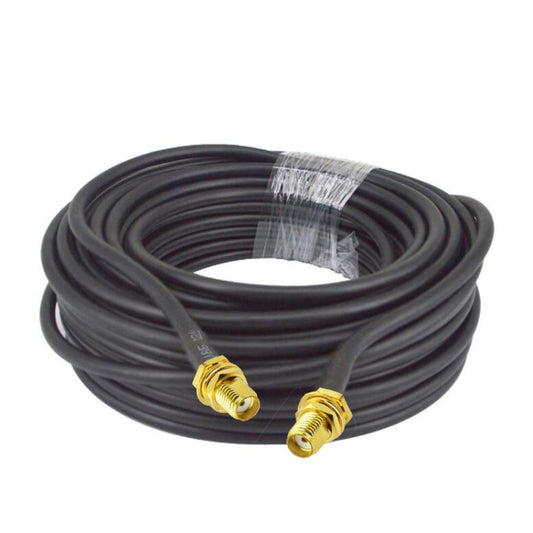 SMA Female To SMA Female RG58 Coaxial Adapter Cable, Cable Length:0.5m by buy2fix