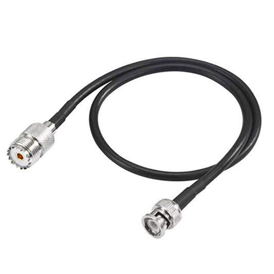 BNC Male To UHF Female RG58 Coaxial Adapter Cable, Cable Length:0.5m by buy2fix