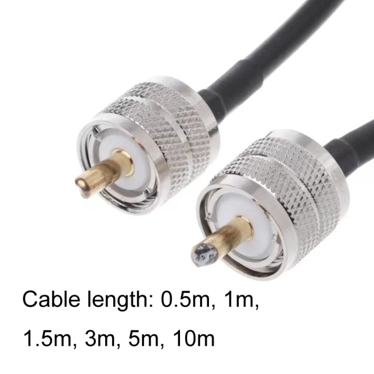 UHF Male To UHF Male RG58 Coaxial Adapter Cable, Cable Length:0.5m - Connectors by buy2fix | Online Shopping UK | buy2fix