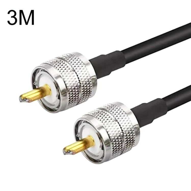 UHF Male To UHF Male RG58 Coaxial Adapter Cable, Cable Length:3m - Connectors by buy2fix | Online Shopping UK | buy2fix