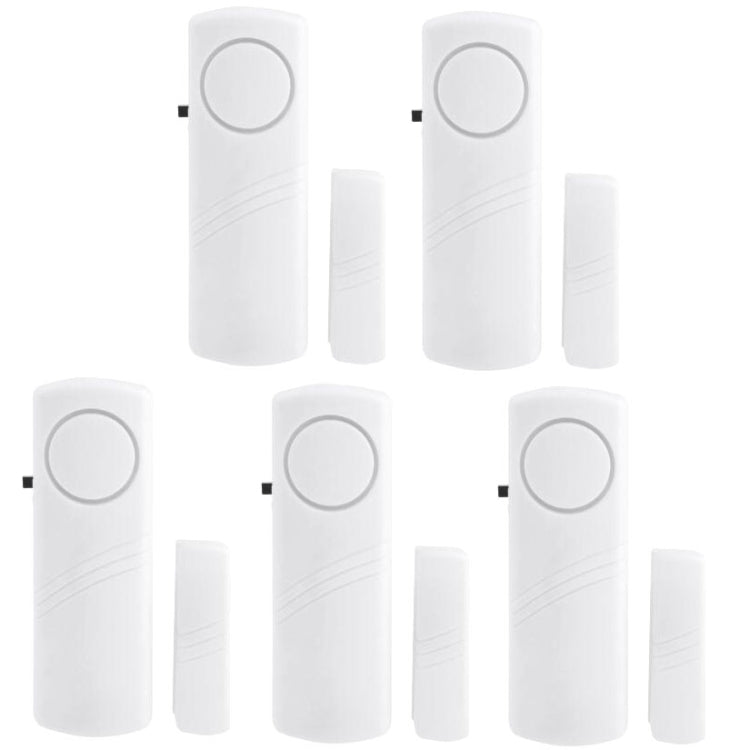 5 PCS JD-188 Door Window Wireless Burglar Alarm Door Magnetic Alarm Household Safety Equipment - Security by buy2fix | Online Shopping UK | buy2fix